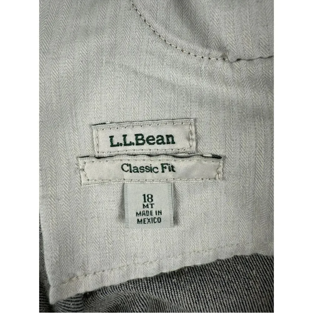 L.L.Bean Bootcut Jeans Women's Size‎ 18 Blue Denim Dark Wash Classic Fit Preppy